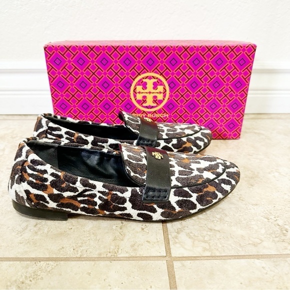 New Tory Burch Reva leopard flats loafers size 7 - Picture 5 of 6